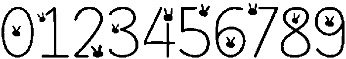 Easter Rabbit Regular otf (400) Font OTHER CHARS
