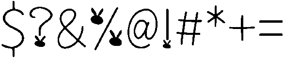Easter Rabbit Regular otf (400) Font OTHER CHARS