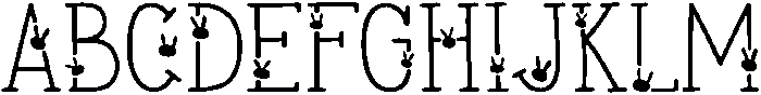 Easter Rabbit Regular otf (400) Font UPPERCASE