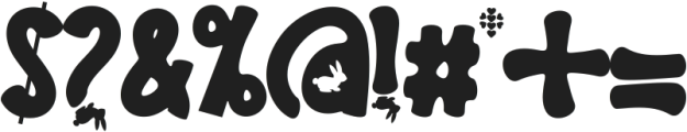 Easter Rabbits otf (400) Font OTHER CHARS