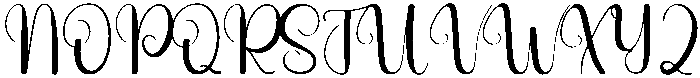 Easter Regular otf (400) Font UPPERCASE
