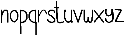 Easter Regular otf (400) Font LOWERCASE