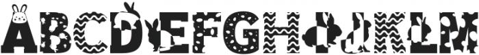 Easter Regular otf (400) Font UPPERCASE