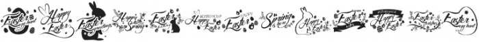 Easter Wishes otf (400) Font UPPERCASE
