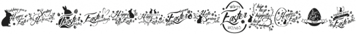 Easter Wishes otf (400) Font UPPERCASE