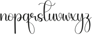 Easterday Regular otf (400) Font LOWERCASE