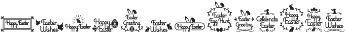 Easterday otf (400) Font LOWERCASE