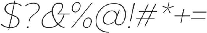 Eastman Alternate Extralight Italic otf (200) Font OTHER CHARS