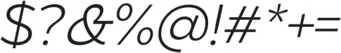 Eastman Alternate Light Italic otf (300) Font OTHER CHARS