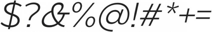 Eastman Light Italic otf (300) Font OTHER CHARS