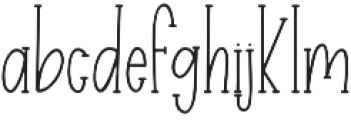 Easy Breezy Serif otf (400) Font LOWERCASE