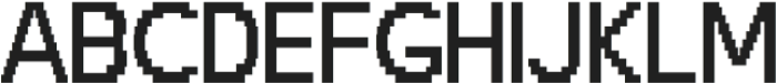 Easy Pixel Regular otf (400) Font UPPERCASE