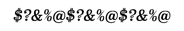 Eames Century Modern Regular Italic Font OTHER CHARS