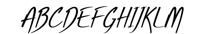 Eamon-CondensedBoldItalic Font UPPERCASE