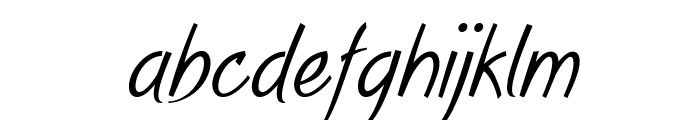 Eamon-CondensedBoldItalic Font LOWERCASE