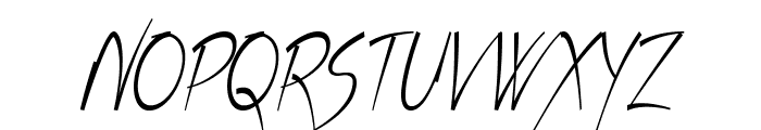 Eamon-CondensedItalic Font UPPERCASE