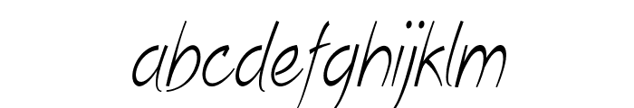 Eamon-CondensedItalic Font LOWERCASE