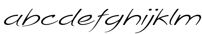 Eamon-ExtraexpandedItalic Font LOWERCASE