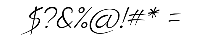 Eamon-Italic Font OTHER CHARS