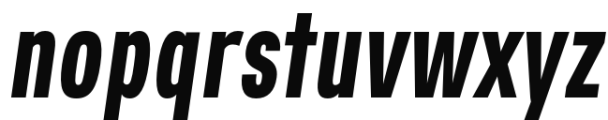 East Extra Bold Oblique Font LOWERCASE