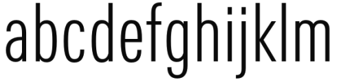 East Light Font LOWERCASE