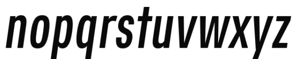 East SemiBold Oblique Font LOWERCASE