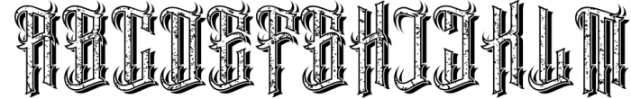 Eastern Beast Typeface 3 Font UPPERCASE