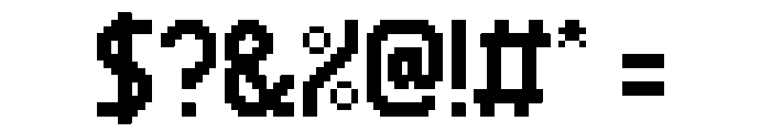 EAS VHS Regular Font OTHER CHARS