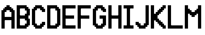 EAS VHS Regular Font UPPERCASE