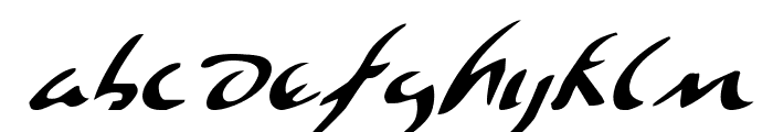 Eagleclaw Italic Font LOWERCASE