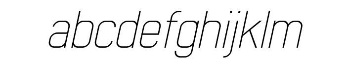 Early Times Thin Demo Italic Font LOWERCASE