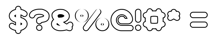 Earth Heart-Hollow Font OTHER CHARS