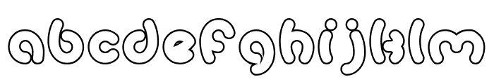 Earth Heart-Hollow Font LOWERCASE