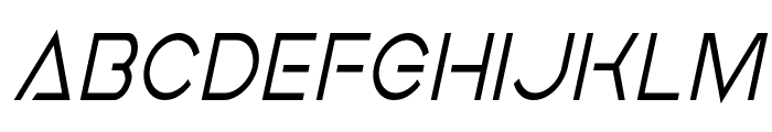 Earth Orbiter Condensed Italic Font LOWERCASE