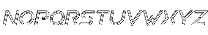 Earth Orbiter Engraved Italic Font LOWERCASE