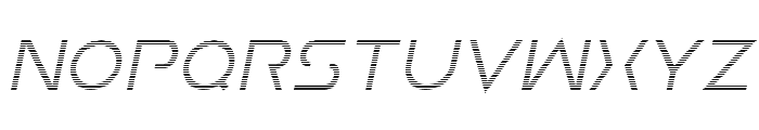 Earth Orbiter Gradient Italic Font UPPERCASE