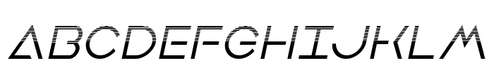 Earth Orbiter Halftone Italic Font UPPERCASE