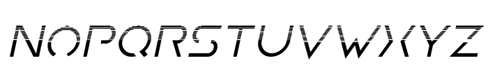 Earth Orbiter Halftone Italic Font LOWERCASE