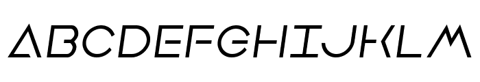 Earth Orbiter Semi-Italic Font UPPERCASE