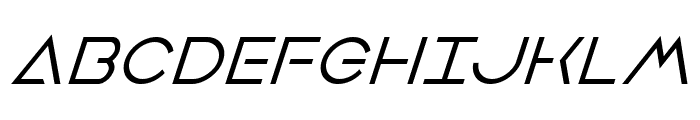 Earth Orbiter Super-Italic Font UPPERCASE