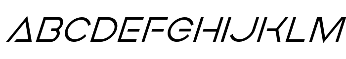 Earth Orbiter Super-Italic Font LOWERCASE