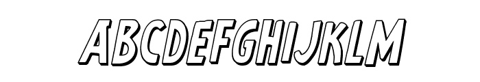 Earth's Mightiest 3D Italic Font LOWERCASE