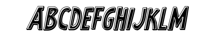 Earth's Mightiest Bevel Italic Font UPPERCASE