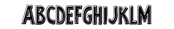 Earth's Mightiest Bevel Font UPPERCASE