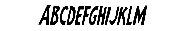 Earth's Mightiest Condensed Italic Font UPPERCASE