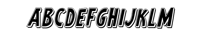Earth's Mightiest Punch Italic Font LOWERCASE