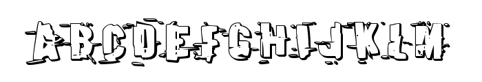 Earthshake 3D Regular Font LOWERCASE