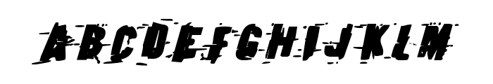 Earthshake Bold Italic Font UPPERCASE