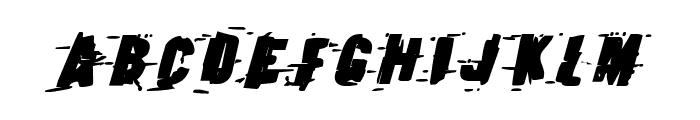 Earthshake Bold Italic Font LOWERCASE