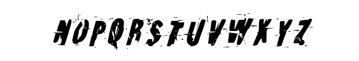 Earthshake Condensed Italic Font UPPERCASE